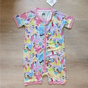 Disney Princesses Bamboo Shortie Pajamas 2T NWT
